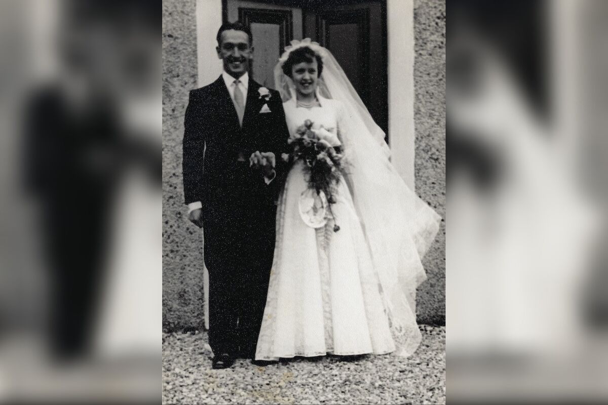 Stuart’s grandparents, Richard and Mary Godfrey, were married at St Brides in Lochranza, exactly 70 years before. Photograph: Sofi Graham.