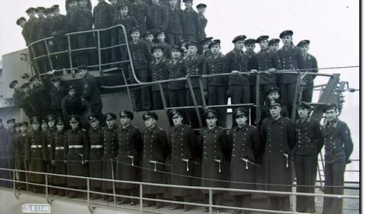 U864 and her crew
