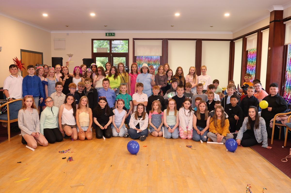 Seventy-three P7 pupils from schools across South Kintyre celebrated the end of primary school in style at a glow-themed leavers’ disco on the final day of term. Photograph: Kenny Craig.