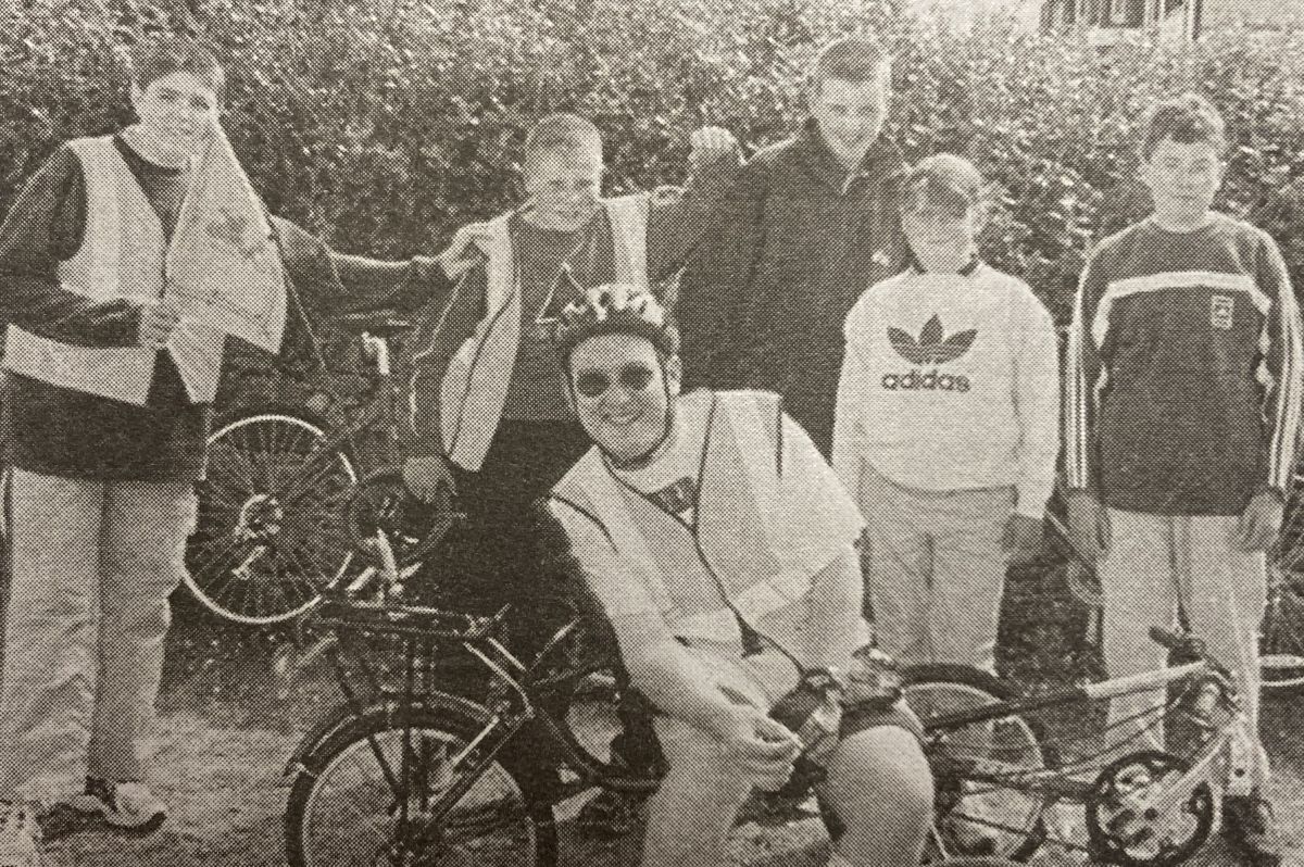 2001: David MacPherson gets on his trike!