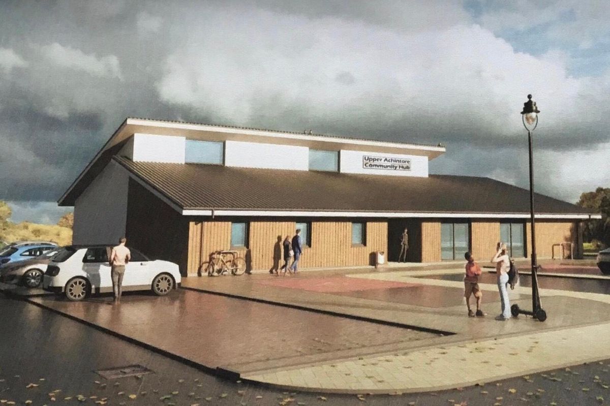 An artists impression of what the proposed Cow Hill Hall Community Hub will look like.