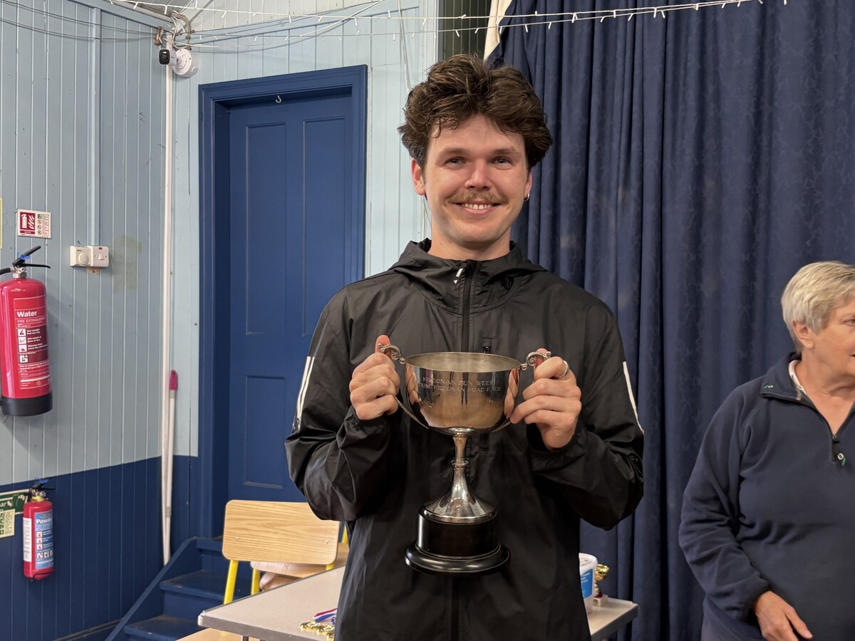 Winning the Kildonan Road Race on home turf was Kildonan man, Lyle Robertson.