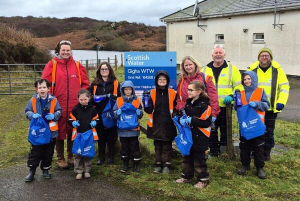 Pupils from Gigha Primary School visited the island&rsquo;s water treatment works after taking part in Scottish Water&rsquo;s Generation H2O programme.
