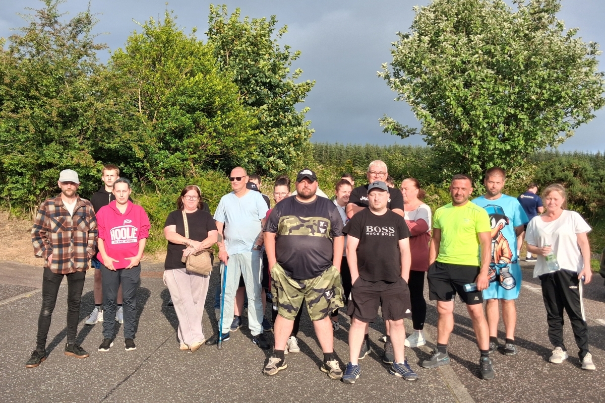 Residents show their concerns with peaceful gathering