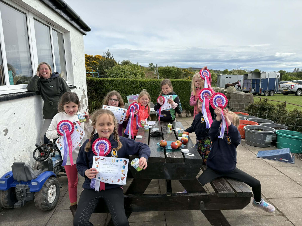 Junior riders were rewarded with certificates and ice creams at the end of Pony Club camp. Photograph: ARC
