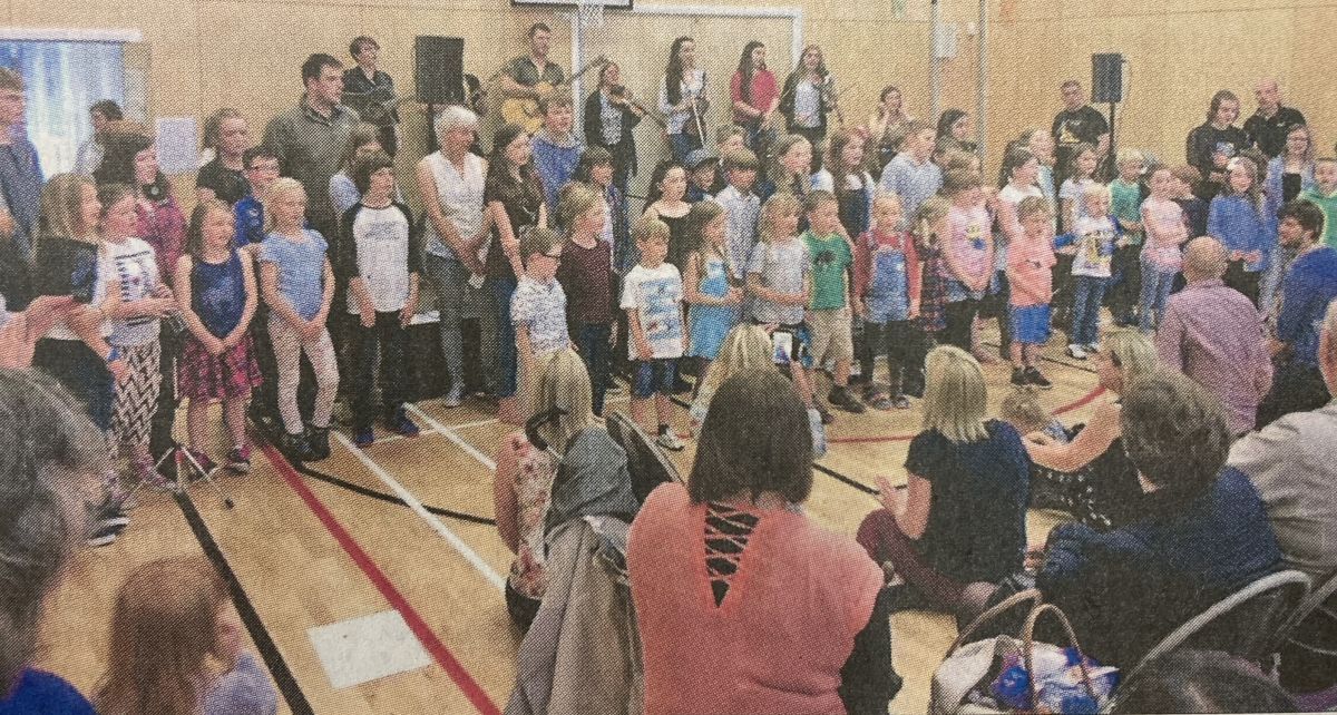 2016: Children from F&egrave;is Lochaber perform in the concert at the Gaelic school, Caol, on Friday afternoon.