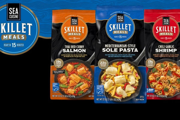 Canadian group launches new shrimp and salmon skillet range