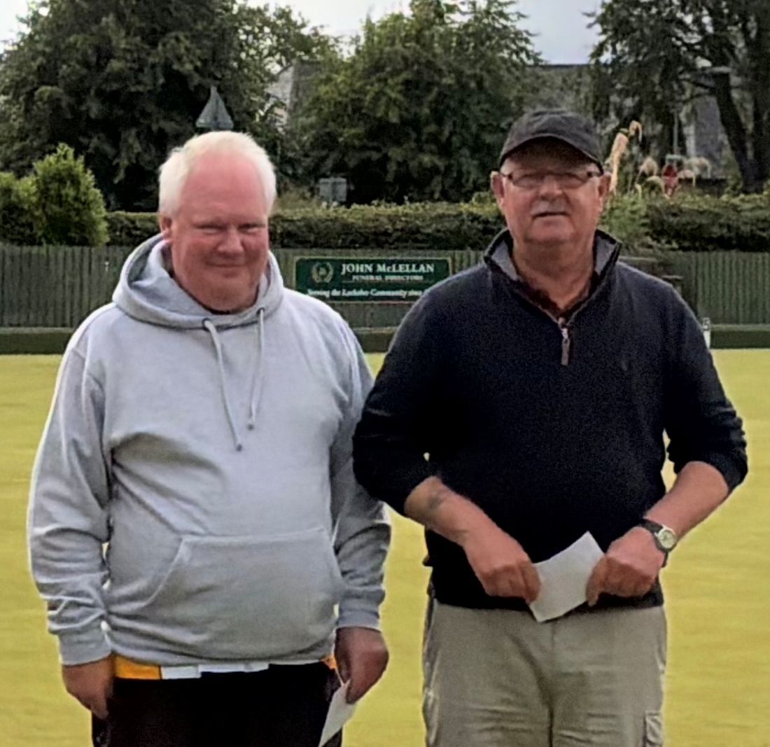 Raj Electrical Pairs winners Peter Black and Bob King.