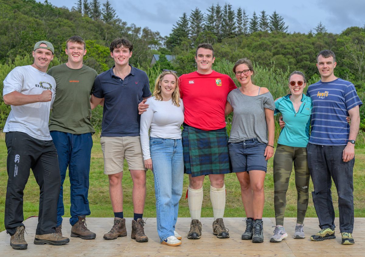 Tug O' War champions - Will Raynar's team. Photograph: Phil Hughes.