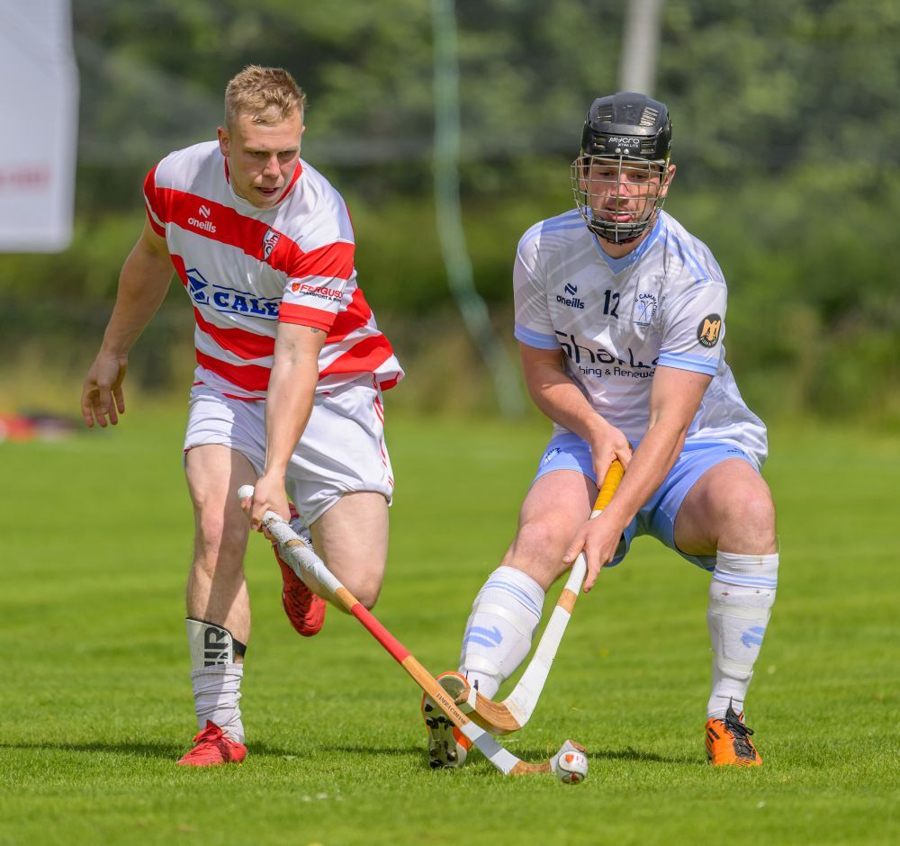 Skye's Dan MacDonald made it 3-0 with a brace of goals. Photograph: Phil Hughes.