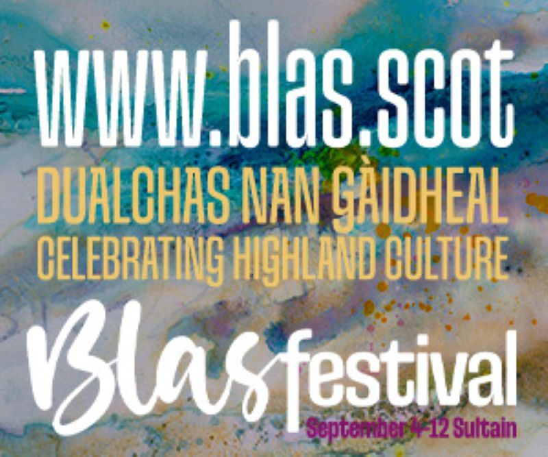 Blas Festival, returns to venues across the Highlands from 4th &ndash; 12th September