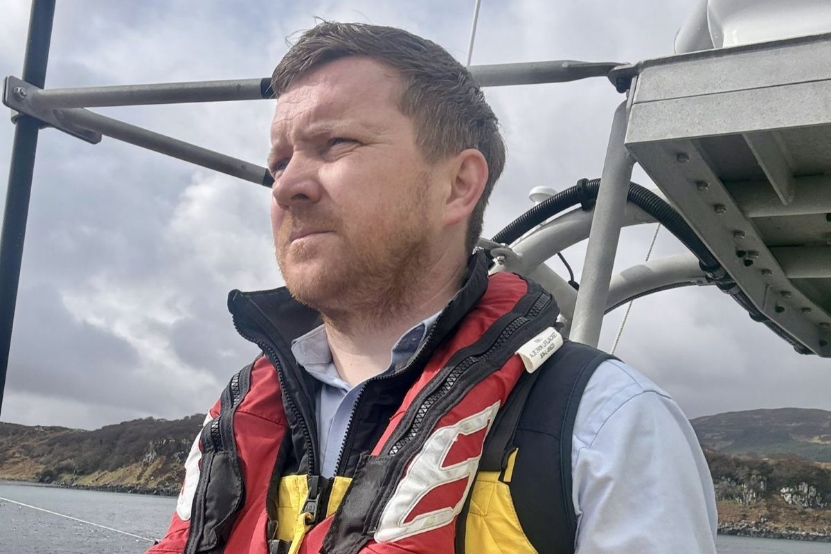 Strava walk documents lifeboat launch for Portree RNLI volunteer