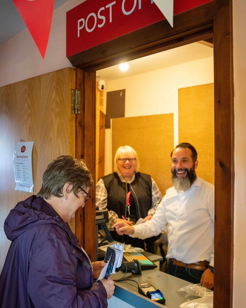 Post Office counter service resumes in Kilchohan. Photograph: Jez Campbell.