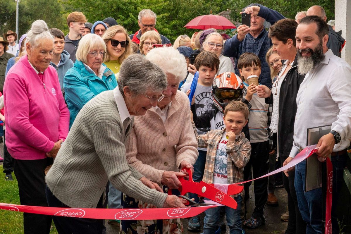 Bridget Cameron and Chrissie MacLachlan cut the ribbon at the opening ceremony. Photograph: Jez Campbell. Bridget Cameron and Chrissie MacLachlan cut the ribbon at the opening ceremony. Photograph: Jez Campbell.