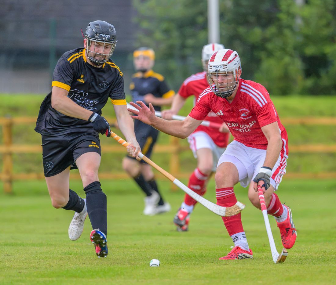 WEB NO F33 Shinty 26 Fort William Padraig McNeil v Kinlochshiel Donald Nixon PH WEB NO F33 Shinty 26 Fort William Padraig McNeil v Kinlochshiel Donald Nixon PH