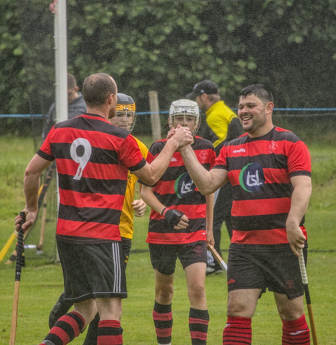 no t33 SI Lochside Rovers celebrate after Scott MacMillan hits the net no t33 SI Lochside Rovers celebrate after Scott MacMillan hits the net