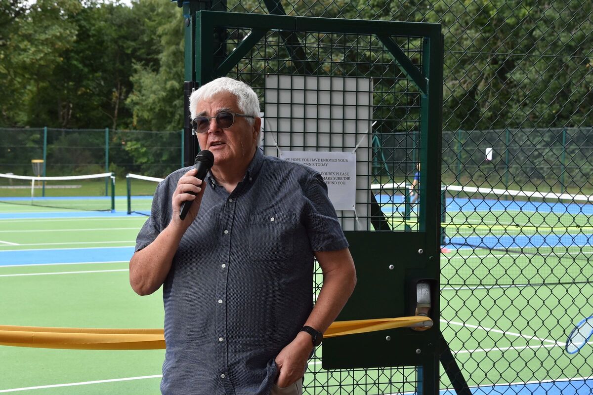 Councillor Charles Currie described the tennis courts as an asset for the island and commended everyone who helped bring the project to fruition.
