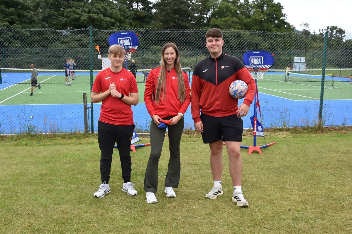 KA Leisure coaches, Callum Perratt, Becki Gillespie and Blake Leishman, attended the official opening and provided children with a number of fun sporting activities to enjoy. KA Leisure coaches, Callum Perratt, Becki Gillespie and Blake Leishman, attended the official opening and provided children with a number of fun sporting activities to enjoy.