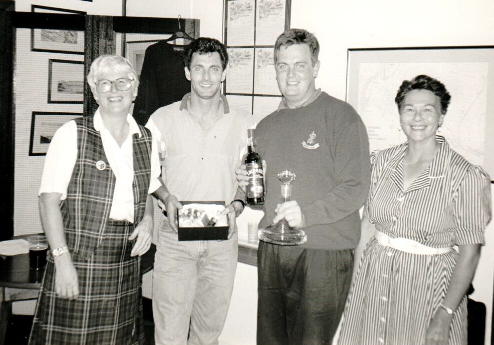 Shiskine Golf Club hosted it Centenary Open which attracted 145 players. At the prizegiving were Fiona Crawford, representing Arran Distillers, Norrie McIntyre, first class winner, Phil Taylor, Open champion, and Pat Adamson, Shiskine lady captain. Shiskine Golf Club hosted it Centenary Open which attracted 145 players. At the prizegiving were Fiona Crawford, representing Arran Distillers, Norrie McIntyre, first class winner, Phil Taylor, Open champion, and Pat Adamson, Shiskine lady captain.
