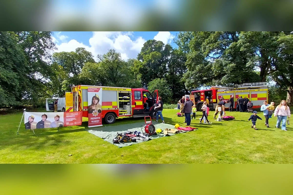 Islay's fire and rescue service had equipment they use in emergencies on display at Islay Lifeboat Gala Day. Photograph: Alastair Redman
