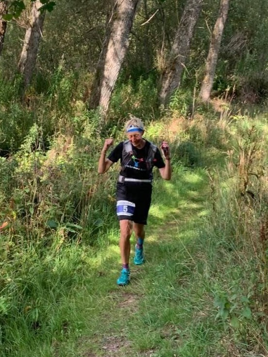 Marlene remained in good spirits during the final push on Tuesday after more than three days on the Southern Upland Way. Marlene remained in good spirits during the final push on Tuesday after more than three days on the Southern Upland Way.