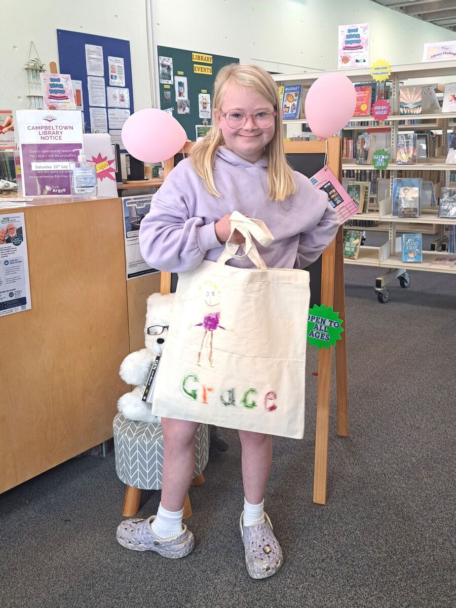 Children enjoyed creating their own tote bags.