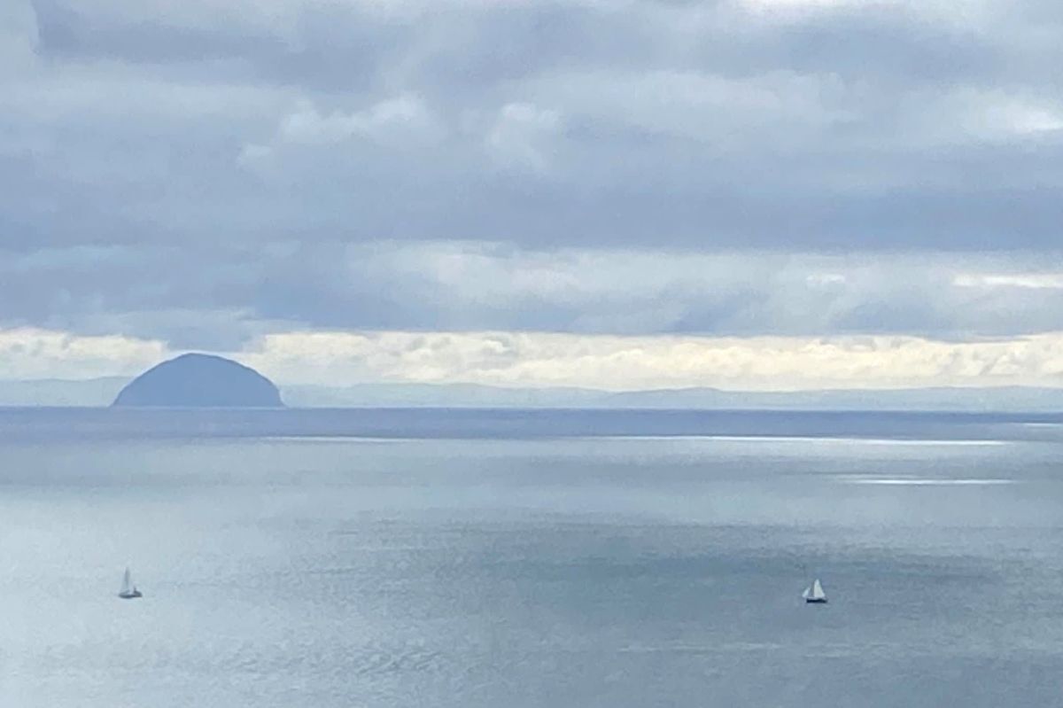 Photograph of the Week: Lesley Yoneda took this shot of two yachts sailing off Kintyre, with Ailsa Craig visible in the distance. Photograph of the Week: Lesley Yoneda took this shot of two yachts sailing off Kintyre, with Ailsa Craig visible in the distance.