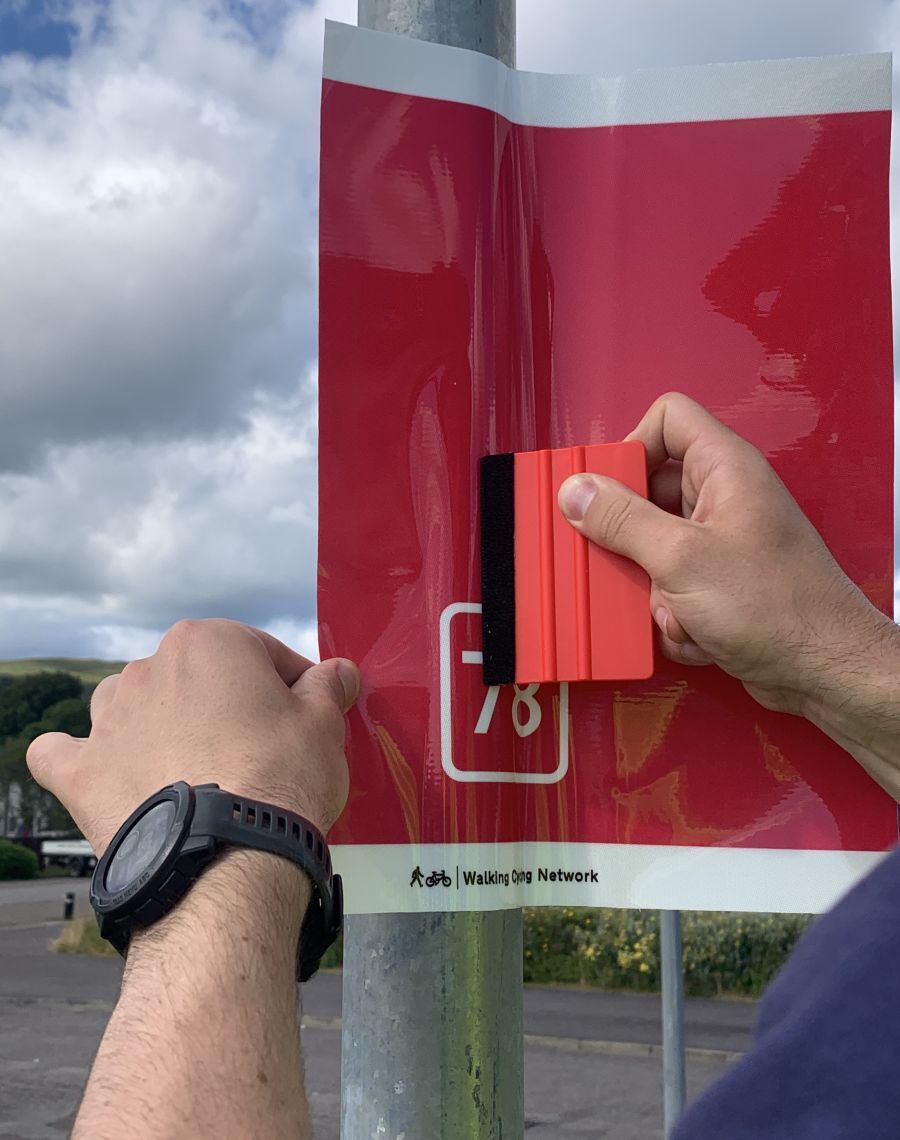 WEB NO F24 Fort William Wayfinding Project 26 route marker WEB NO F24 Fort William Wayfinding Project 26 route marker