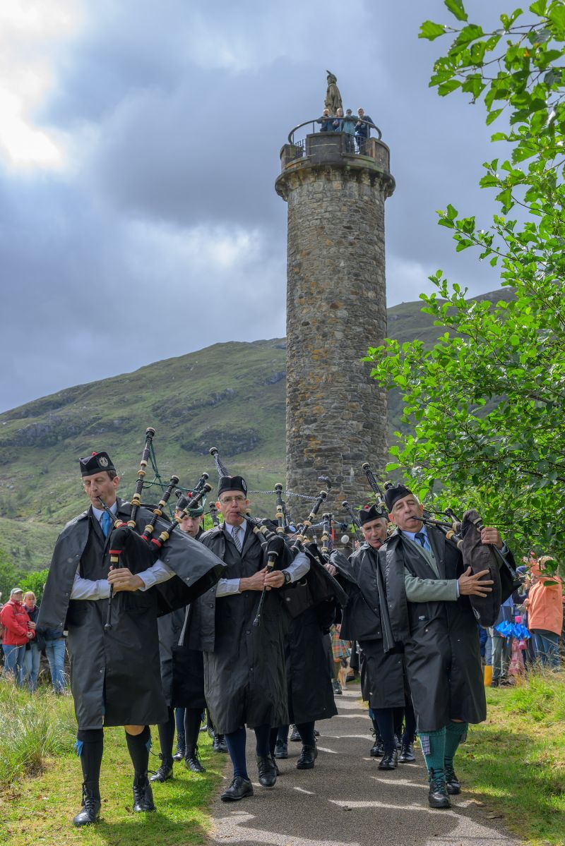 WEB NO F34 Glenfinnan Gathering 26 Opening Ceremony at the Monument PH