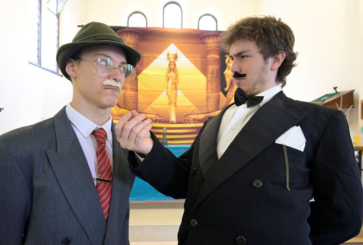 WEB NO F34 Kinlochleven Family Hub Lochaber Youth Theatre Play in a Week Dr Brun and Hercule PoirotIF