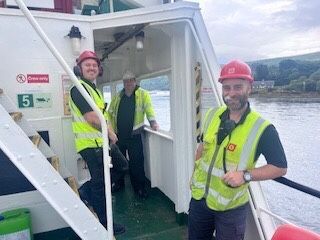 no t34 calmac mv loch fyne crew