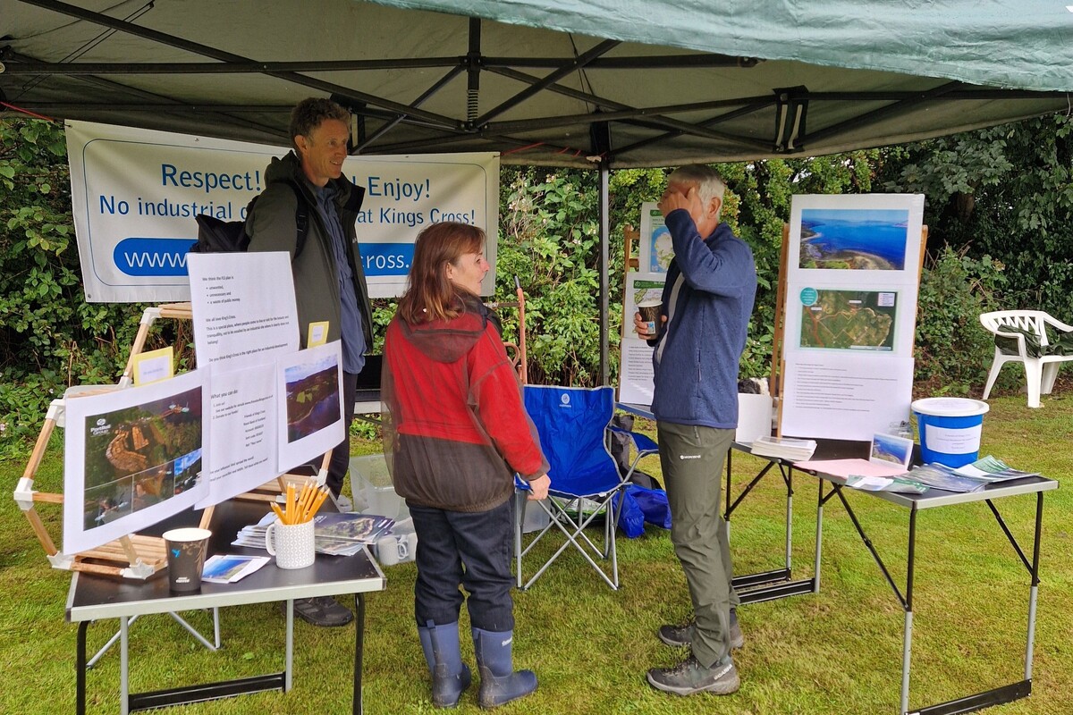 Friends of King's Cross’ information stall highlighting their campaign against proposed developments at the Point. Photograph: Supplied. Friends of King's Cross’ information stall highlighting their campaign against proposed developments at the Point. Photograph: Supplied.