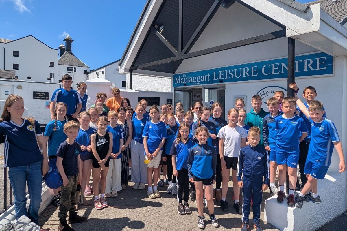 Kintyre Amateur Swimming Club members at the friendly swim meet on Islay. Kintyre Amateur Swimming Club members at the friendly swim meet on Islay.