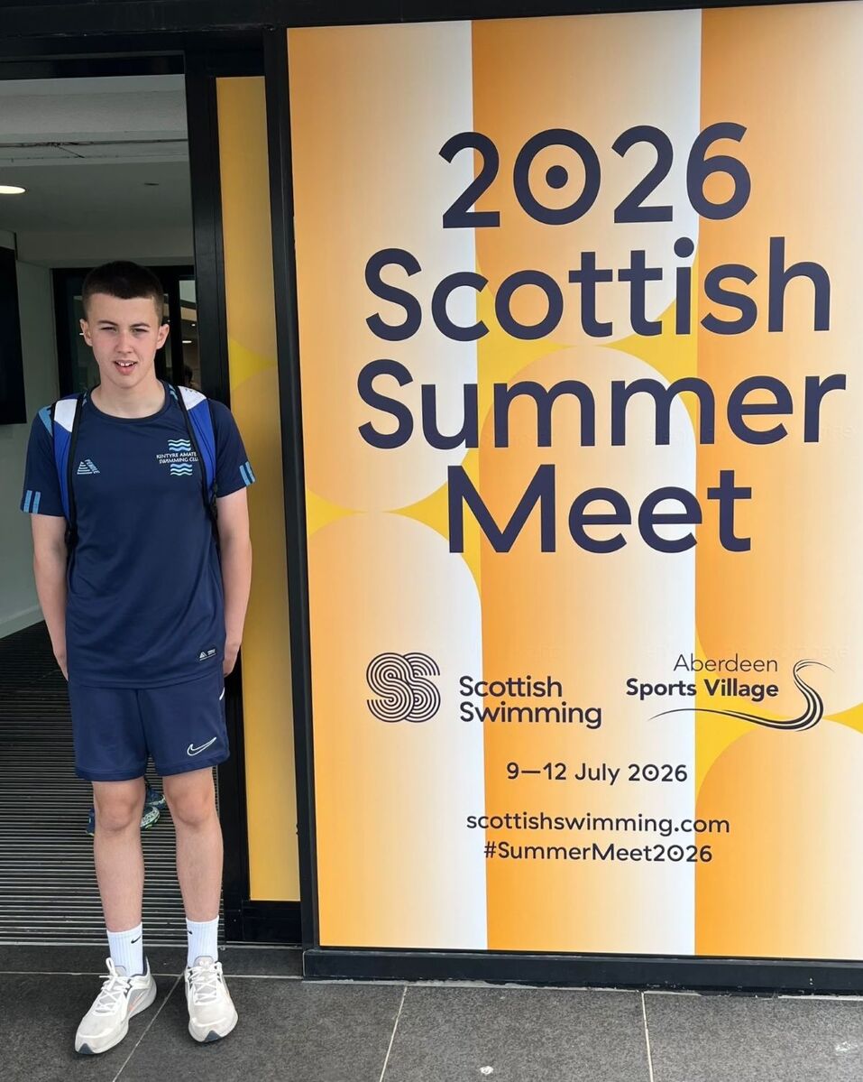 Kyle McQuaker represented Kintyre Amateur Swimming Club at the Scottish Summer Meet in Aberdeen. Kyle McQuaker represented Kintyre Amateur Swimming Club at the Scottish Summer Meet in Aberdeen.