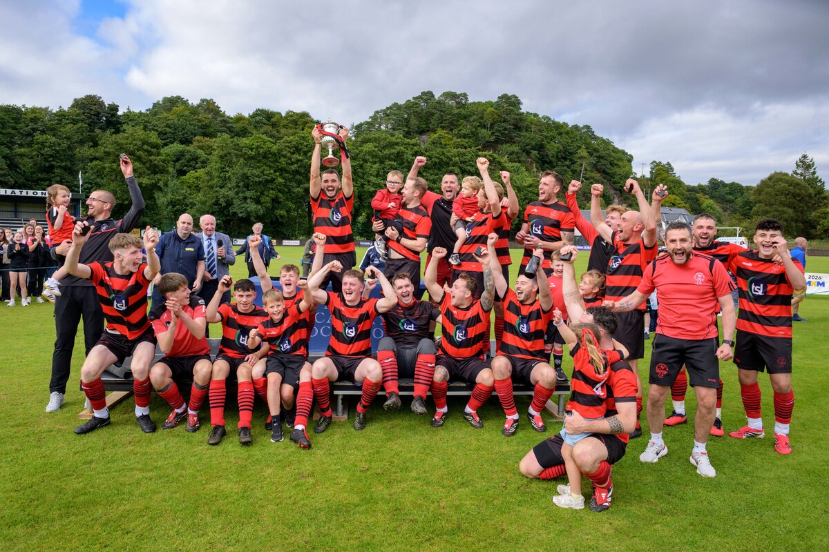 no np t35 The celebrations begin for Oban Camanachd as captain Daniel MacVicar lifts the 2026 MacAulay Cup no np t35 The celebrations begin for Oban Camanachd as captain Daniel MacVicar lifts the 2026 MacAulay Cup
