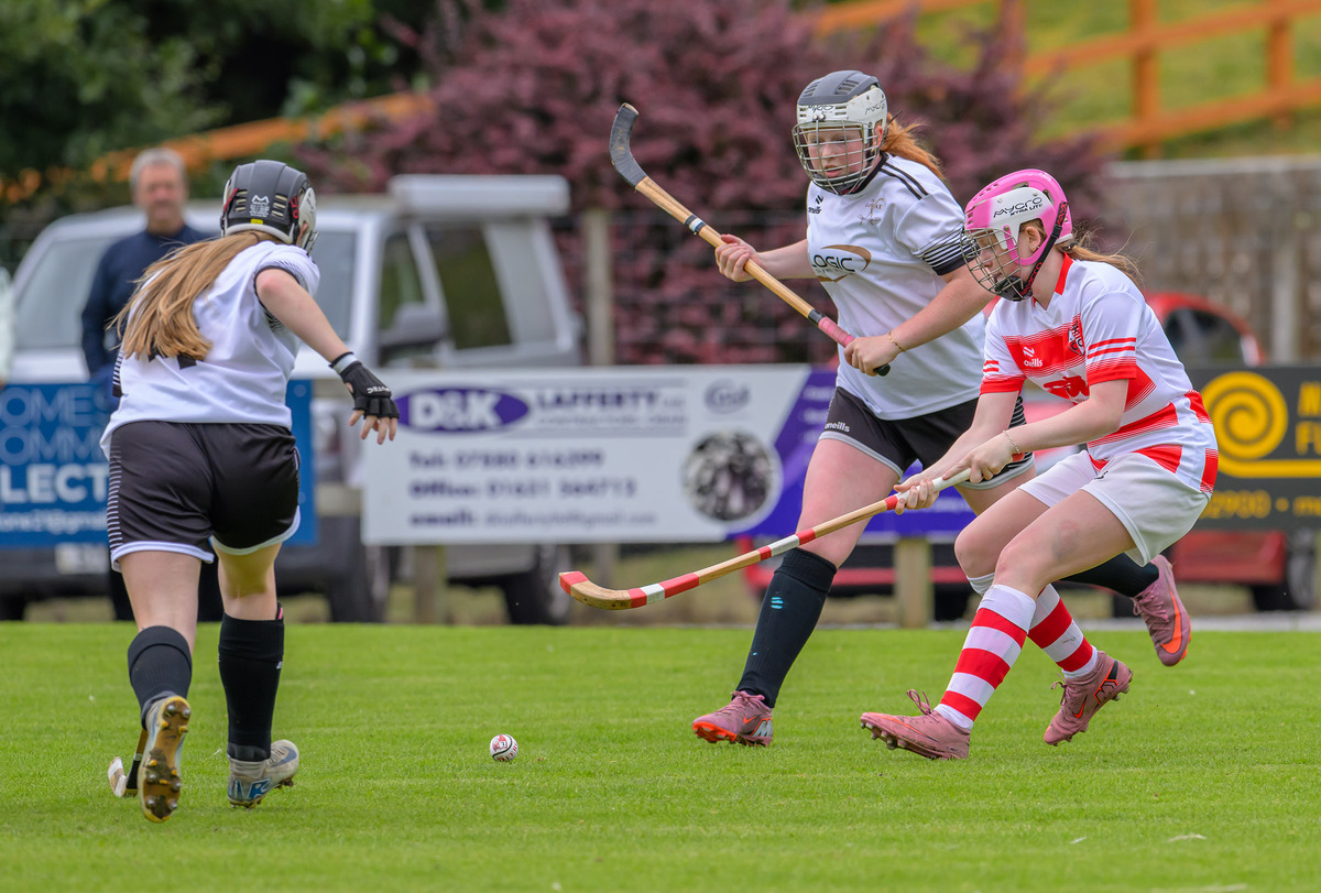 no ph l35 Lochabers Erin MacPherson gets to the ball first no ph l35 Lochabers Erin MacPherson gets to the ball first