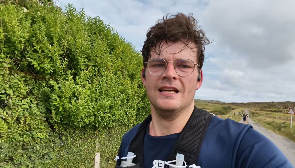 no t34 a very tired struan mcdonough near the finish no t34 a very tired struan mcdonough near the finish
