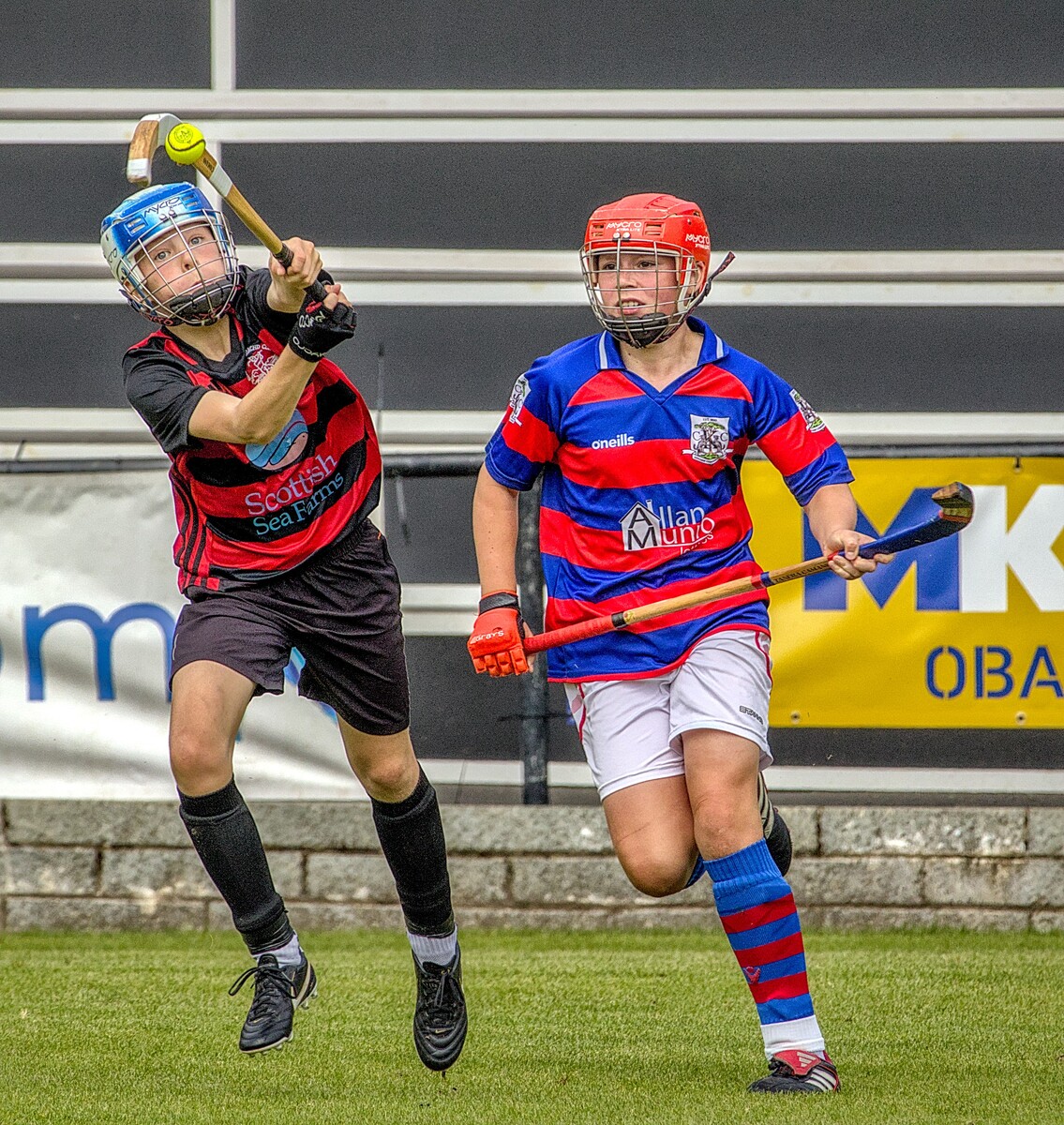 no t35 SI macaulay juv final Arthur Handley in action for the Oban Camanachd Under 14 side no t35 SI macaulay juv final Arthur Handley in action for the Oban Camanachd Under 14 side