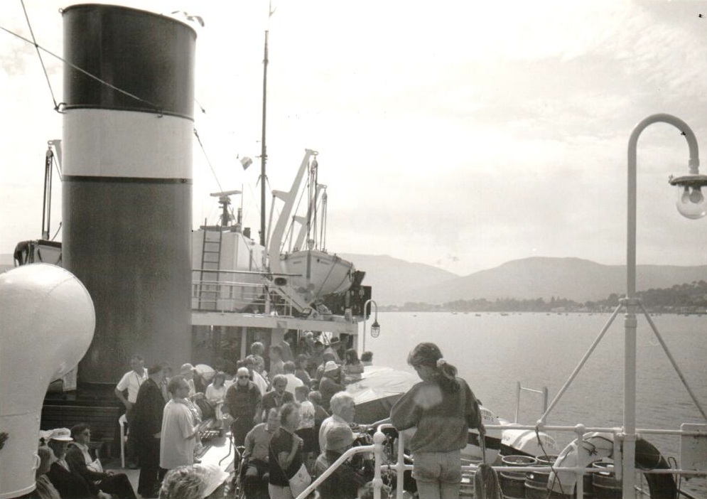 Paddle steamer Waverley completed her summer season on Arran and was heading to London for the winter. Paddle steamer Waverley completed her summer season on Arran and was heading to London for the winter.