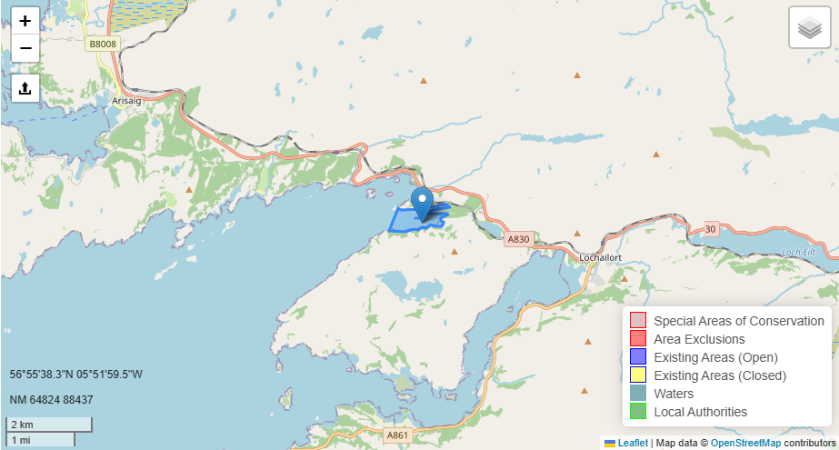 Natural biotoxin spike in fourth Lochaber Loch