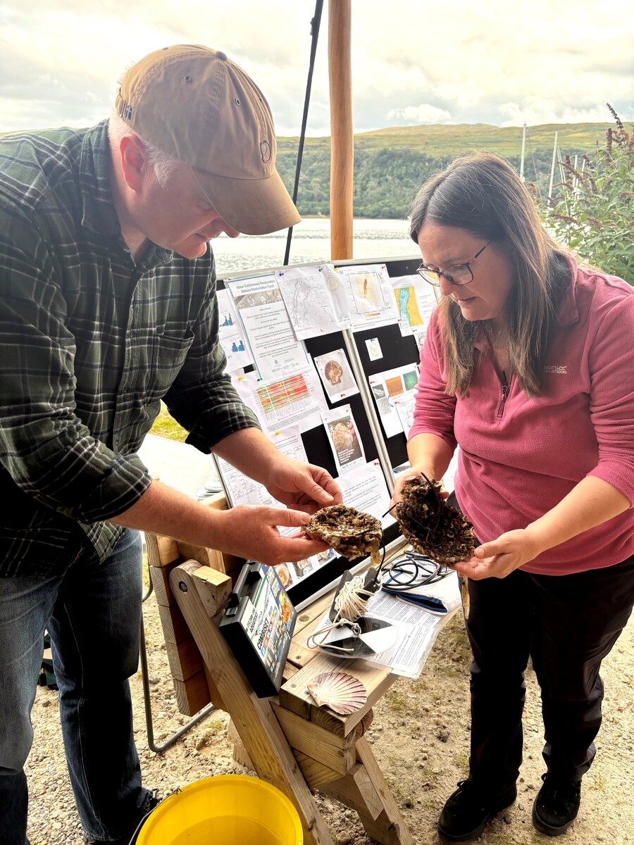 NO F36 Lochaline Native Oyster Project 26 Rural Affairs Convener Mark Ruskell MSP Dawn Black MSP