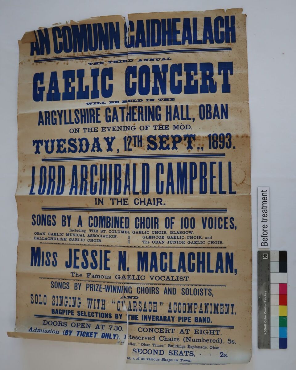NO T37 Rare posters from first Mds restored to former glory Before treatment web