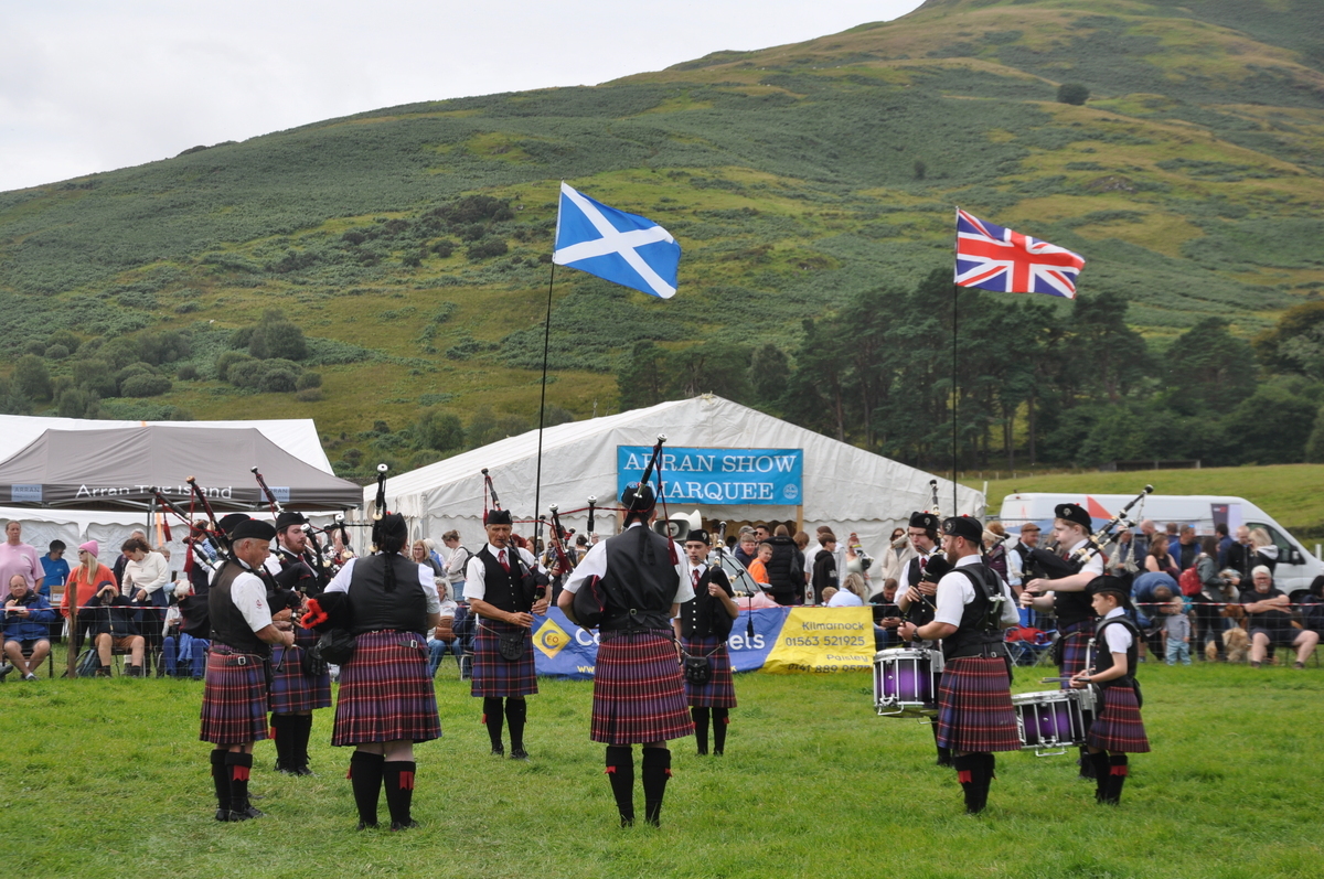 Arran Pipe Band were one of 10 groups to receive funding from North Ayrshire Council’s Participatory Budget last year.