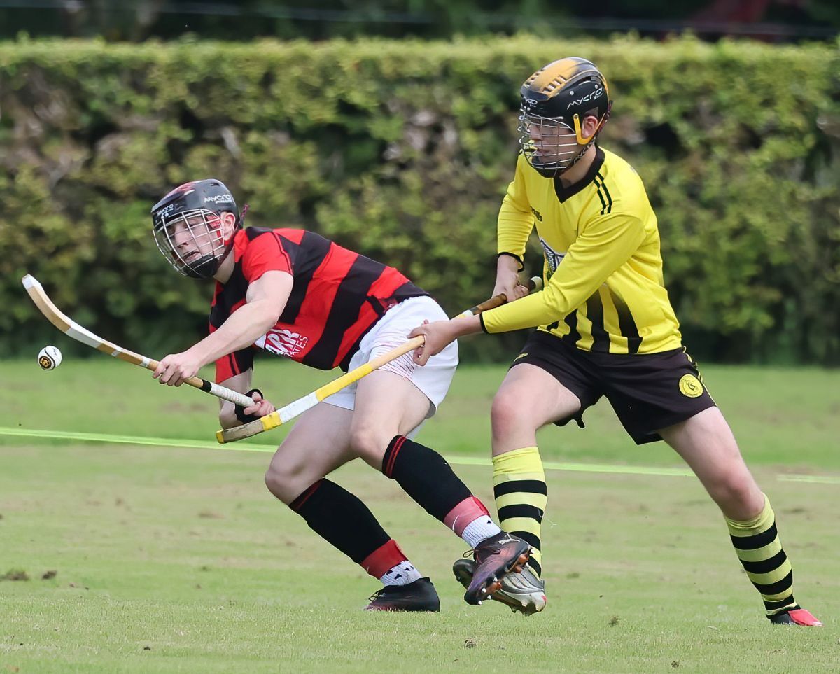 SL T36 Inveraray 1 3 Glenurquhart Alexander MacKinlay (Inveraray) Daniel MacLean (Glenurquhart) chase down the ball Photo Stephen Lawson web