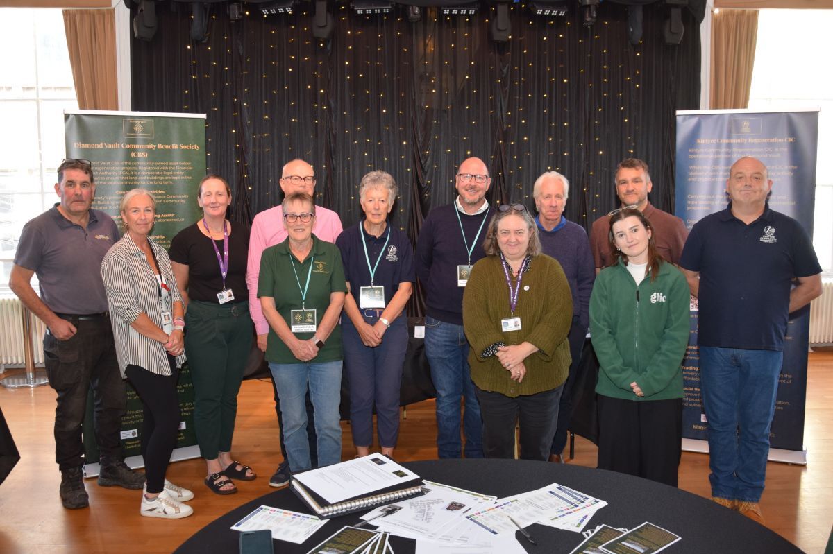 From left: Archie Houston; Lisa Nicolson and Isla Sinclair, A&B Council; Robert Kidd, Catriona McCulloch, Catherine Dobbie and James McGown; Antonia Baird, A&B Council; John Renshaw; Daniel MacIntyre, A&B Council; Hannah Murphy, Glic; Jason McCallum.