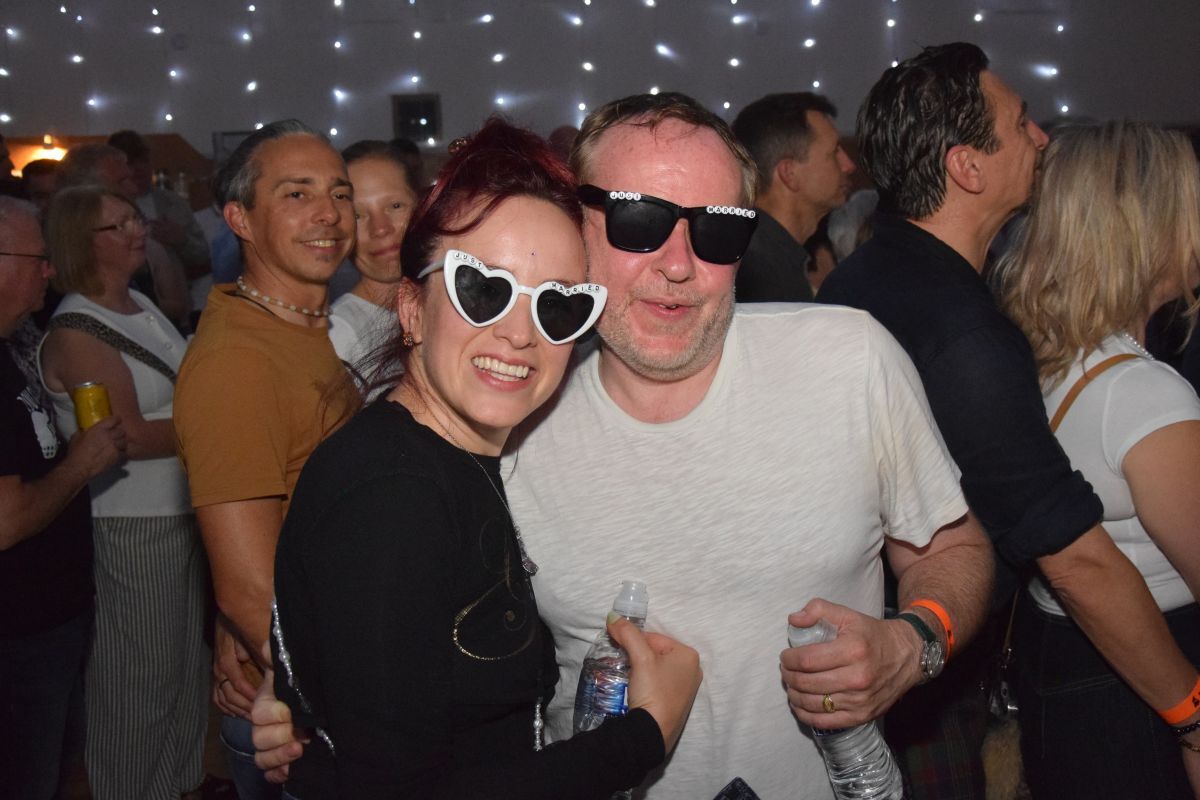 Violeta and Rob Halliday-Stein enjoying Saturday night’s West Coast Rocks concert the day after getting married at Ronachan House.