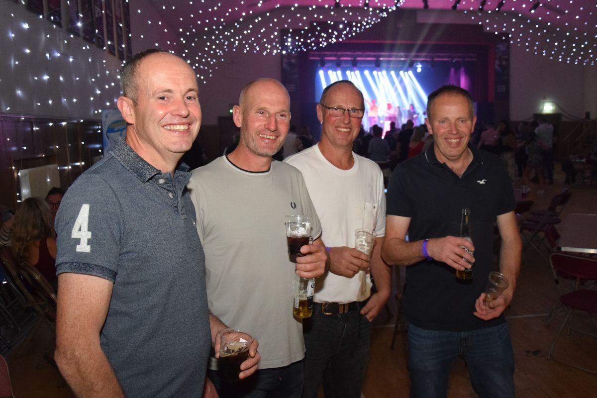 Robert Graham, Donald McLean, Andrew McLean and Alistair Graham at Sunday night’s Survivors Night concert. Robert Graham, Donald McLean, Andrew McLean and Alistair Graham at Sunday night’s Survivors Night concert.