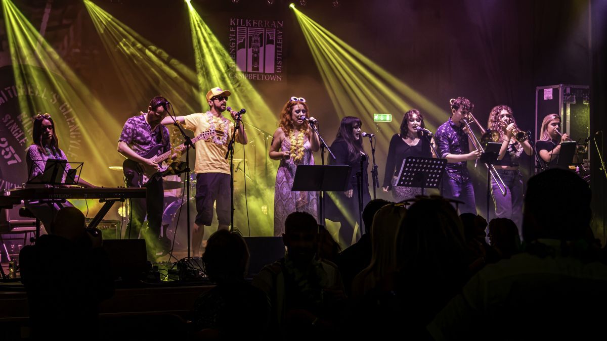 Slainte Davaar Allstars closed the festival in style as Survivors Night headliners. Photograph: John Coffield. Slainte Davaar Allstars closed the festival in style as Survivors Night headliners. Photograph: John Coffield.
