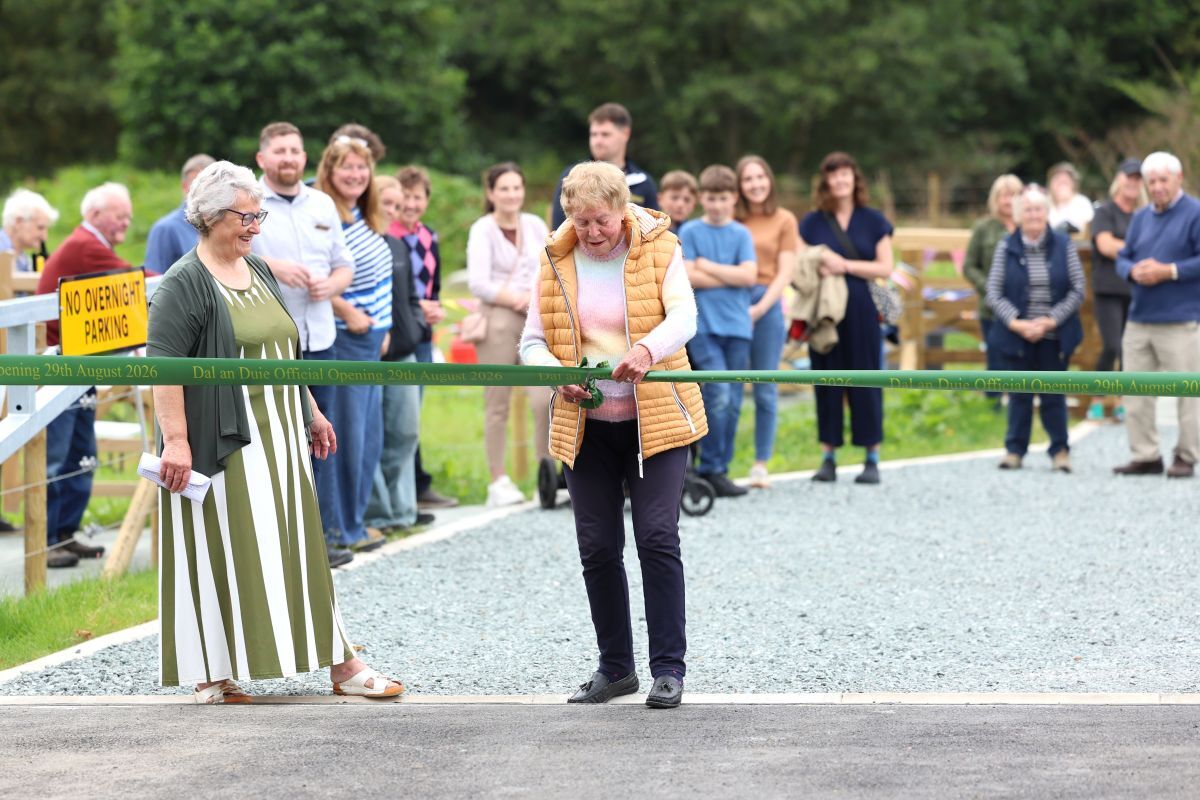 Generations unite to open Glenbarr’s new Dal an Duie Field