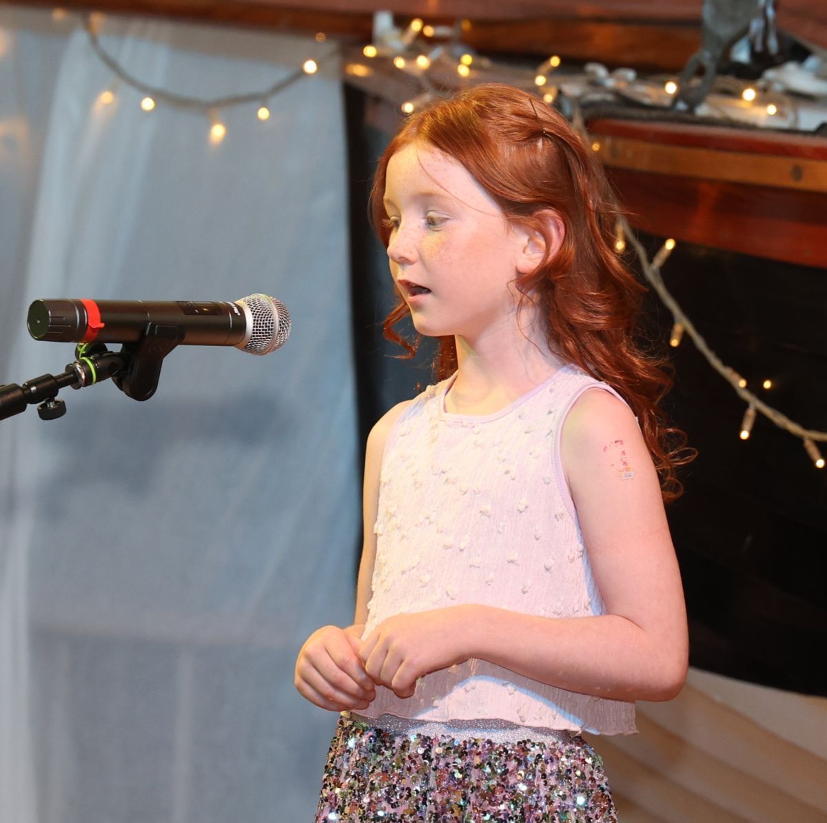Singer Willow Anderson made her Young Folk Night debut. Photograph: Kenny Craig. 